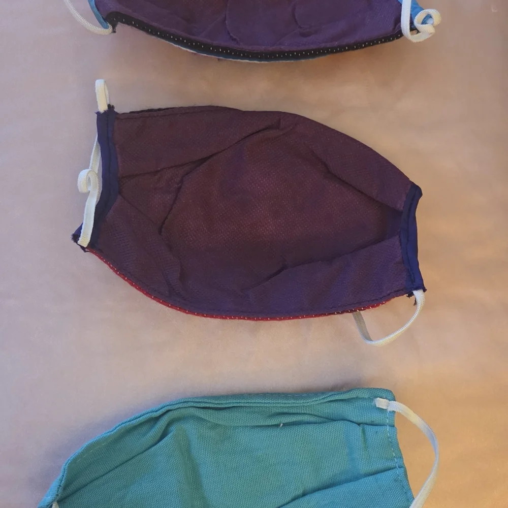 MEXICANA Vibrant Purple and Teal Masks